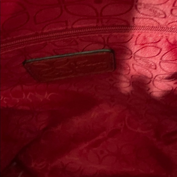 NWOT Fossil Vintage 100% leather burnt Orange bag. - Picture 9 of 11